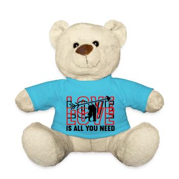 L’amour est tout ce dont vous avez besoin - Nounours - bleu outremer - Devant