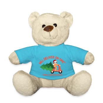 Faultier wird Weihnachtsbaum pünktlich liefern - Teddy - Atollblau - Vorne