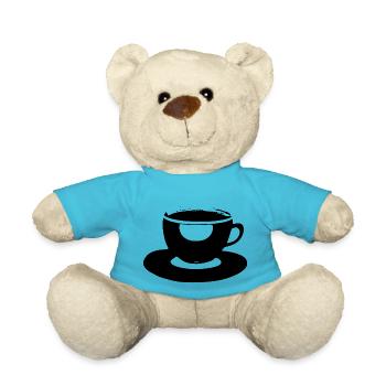 Kaffee Tee Tasse japanisch Cafe Koffein neu 12 - Teddy - Atollblau - Vorne