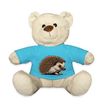 Hedgehog - Teddy Bear - atoll blue - Front