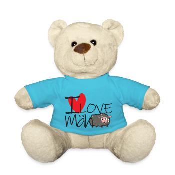 I Love Mäh - Teddy - Atollblau - Vorne