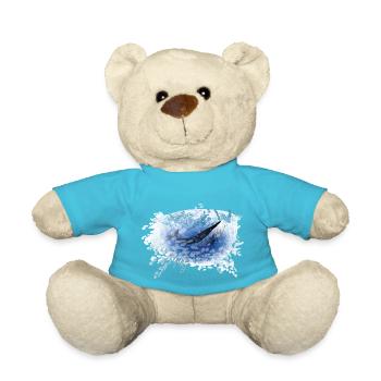 Whale VI PIX - Teddy Bear - atoll blue - Front