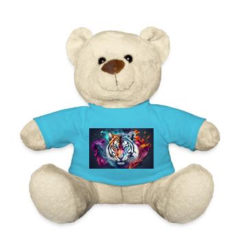bunter Tiger - Teddy - Atollblau - Vorne