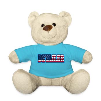America Car Detailer Car Enthusiast Detailer - Teddy Bear - atoll blue - Front