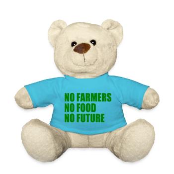 no farmers no food no future - Teddy Bear - atoll blue - Front