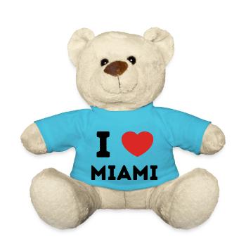 Ich liebe Miami, Vereinigte Staaten - Teddy - Atollblau - Vorne