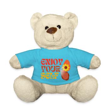 Enjoy Yourself 70ies Style Hippie Schmetterling - Teddy - Atollblau - Vorne