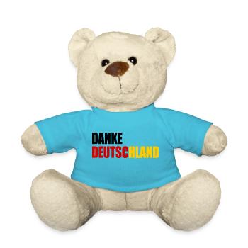 Danke deutschland - Teddy - Atollblau - Vorne
