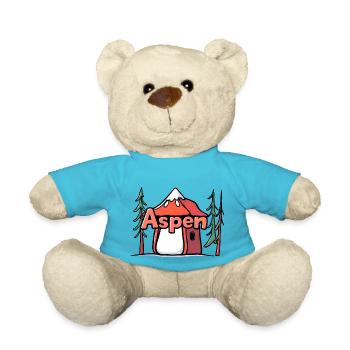 Aspen USA Geschenk - Teddy - Atollblau - Vorne