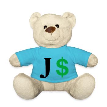Buchstabe j Dollar - Teddy - Atollblau - Vorne