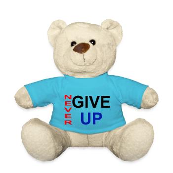 N'abandonnez jamais ! - Teddy Bear - atoll blue - Front