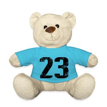 23 Number Jersey - Teddy Bear - atoll blue - Front