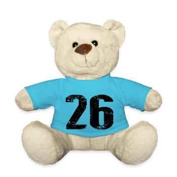 Maillot à 26 numéros - Nounours - bleu outremer - Devant