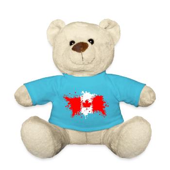 Kanada Flagge Farbsplash - Teddy - Atollblau - Vorne
