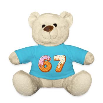 67 - Siebenundsechzig Nummer 67 Waffle Ic-e Cream Six - Teddy - Atollblau - Vorne