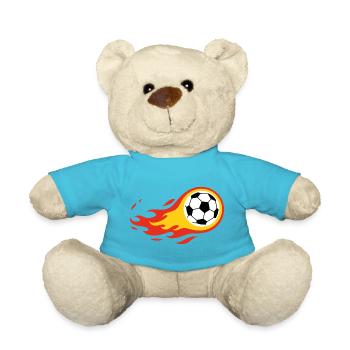 Fußball Deutschland Germany Komet Fanshirt - Teddy - Atollblau - Vorne