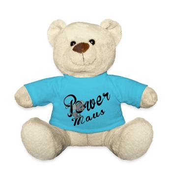 Power Maus - Teddy - Atollblau - Vorne