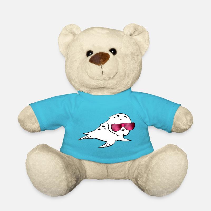 Robbe mit Shutter Shades - Teddy - Atollblau