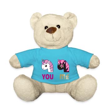 Einhorn You Me - Teddy - Atollblau - Vorne