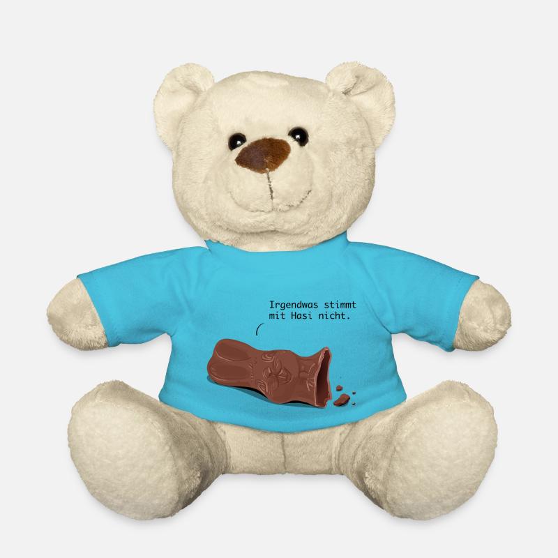 Schokoladenhase - Teddy - Atollblau