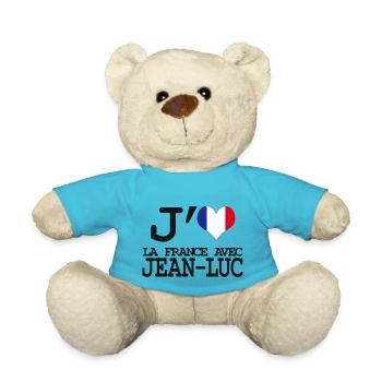 Ich liebe Frankreich mit Jean Luc - Teddy - Atollblau - Vorne