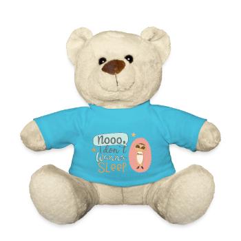 Kleines freches Erdmännchen will nicht schlafen - Teddy - Atollblau - Vorne