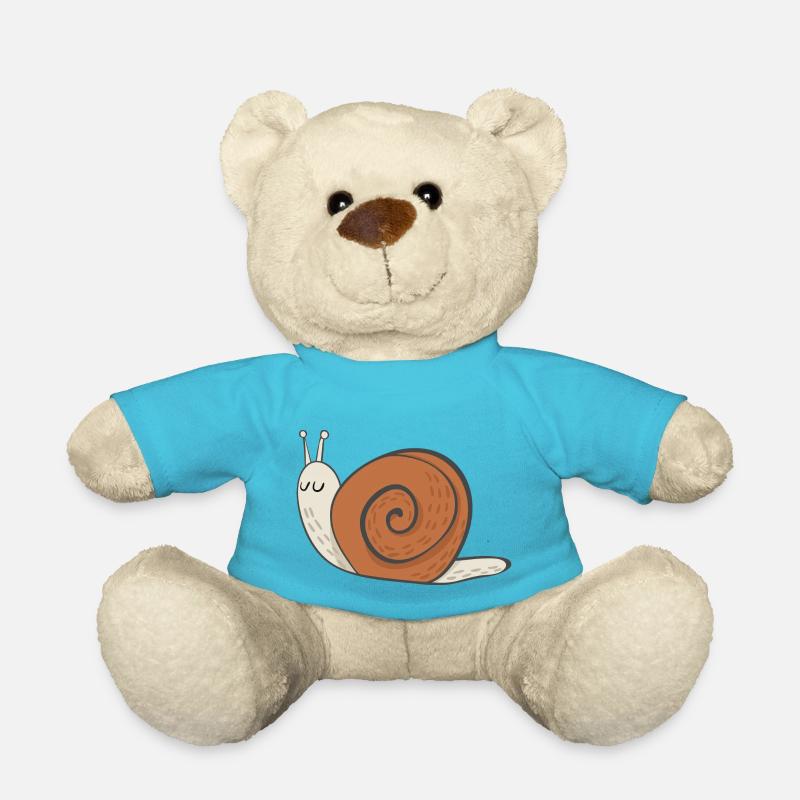 Schnecke - Teddy - Atollblau