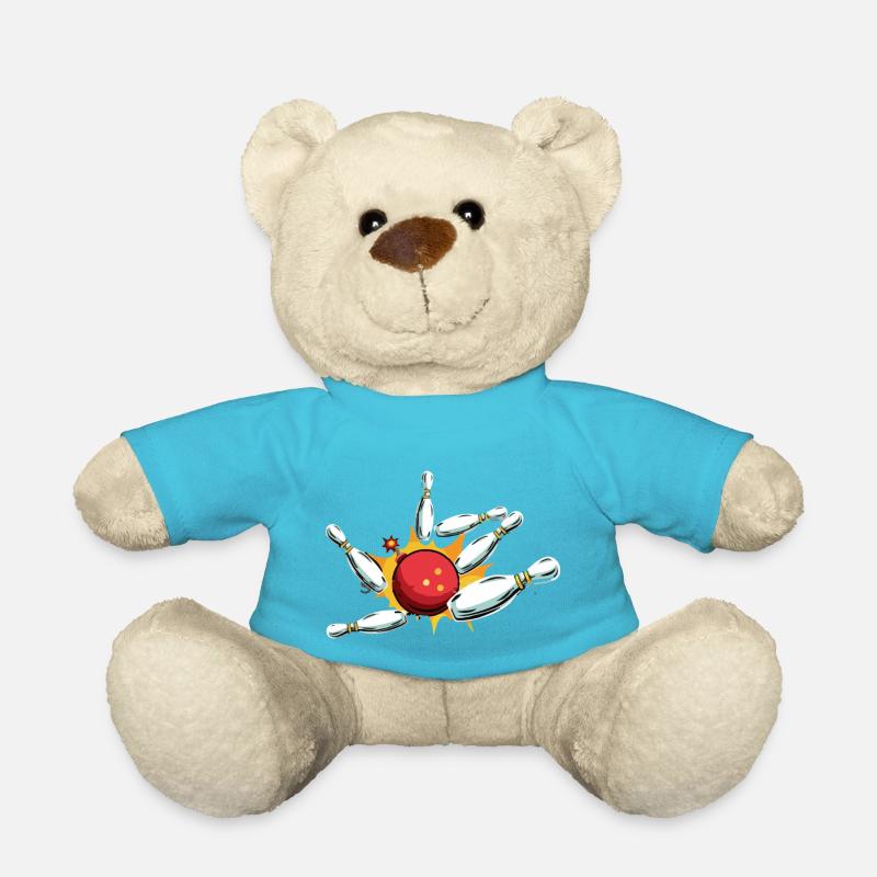 Bowling Kegeln - Teddy - Atollblau