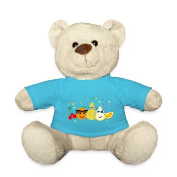 Des petits fruits joyeux - Nounours - bleu outremer - Devant
