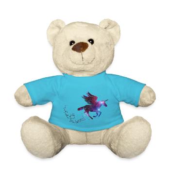 Unicorn Galaxy - Galaxie Einhorn - Nounours - bleu outremer - Devant