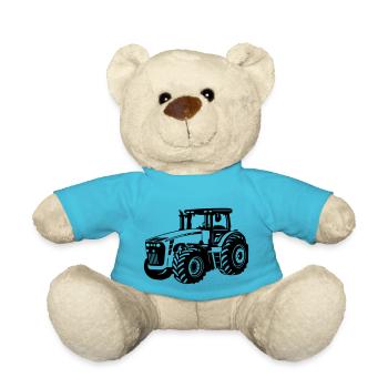 Tractor - Teddy Bear - atoll blue - Front