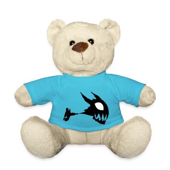 Fire Force, anime silhouette. - Teddy Bear - atoll blue - Front