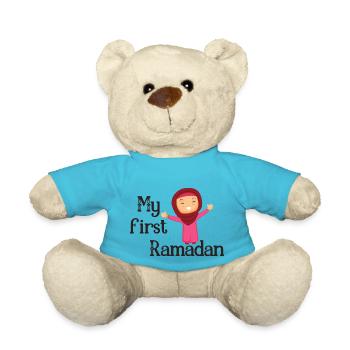 Mon premier Ramadan/ 1. Serment / Musulman /Islam/Allah - Nounours - bleu outremer - Devant