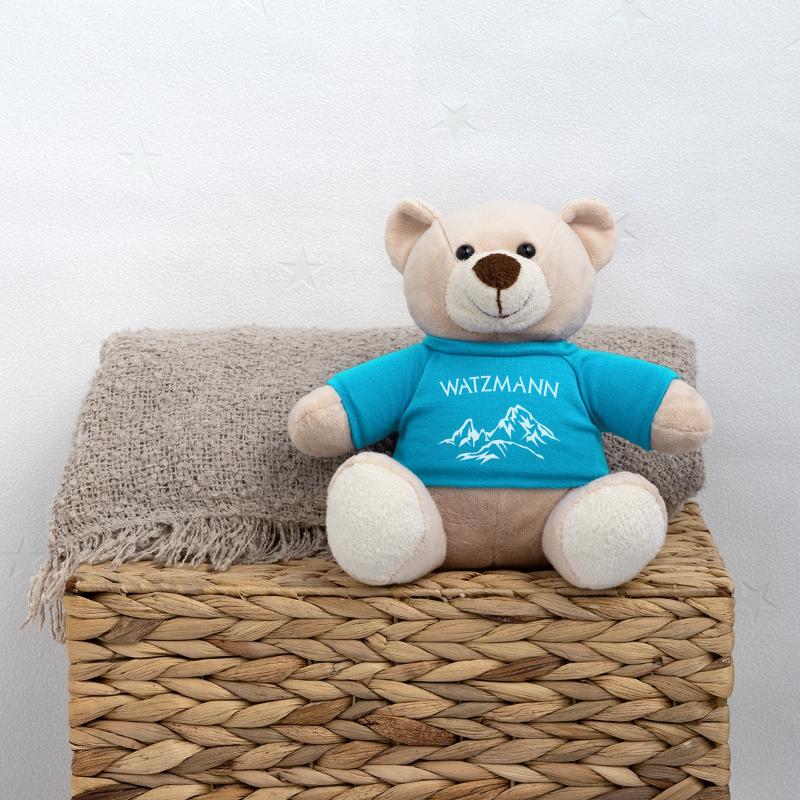 Berg Watzmann lettering - color selectable Teddy Bear