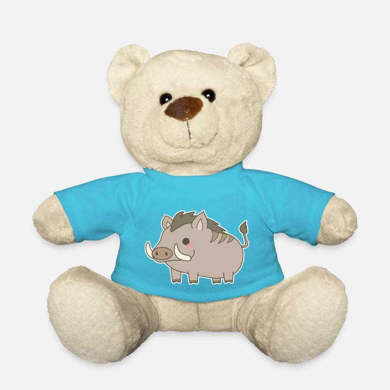 Wild boar - Teddy Bear - atoll blue