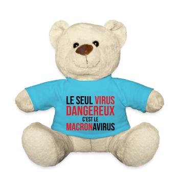 Macronavirus - Nounours - bleu outremer - Devant