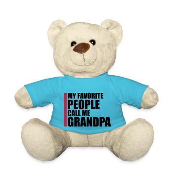 People Call Me Grandpa - Teddy Bear - atoll blue - Front