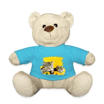 Faule Katzen - Teddy - Atollblau - Vorne