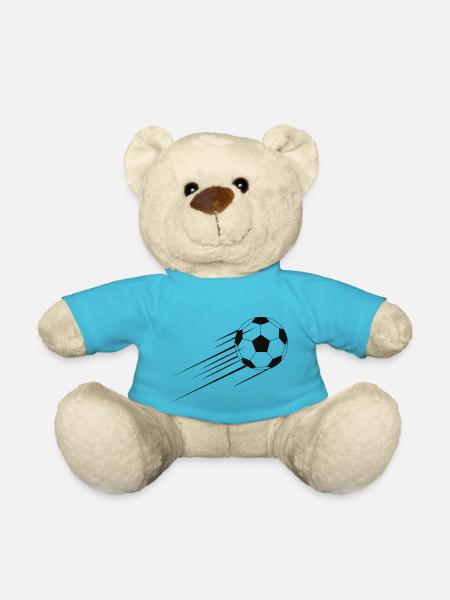Fussball - Teddy - Atollblau