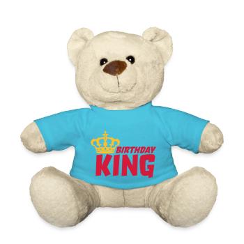 Boss Birthday King Logo - Teddy - Atollblau - Vorne