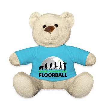 floorball player floorball-evolution floorballey - Teddy Bear - atoll blue - Front