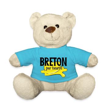 Breton pur beurre | Cadeau homme drôle - Nounours - bleu outremer - Devant