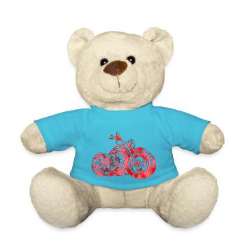 Fahren Motorrad Fahrrad Moped Motocross Bikingr - Teddy - Atollblau - Vorne