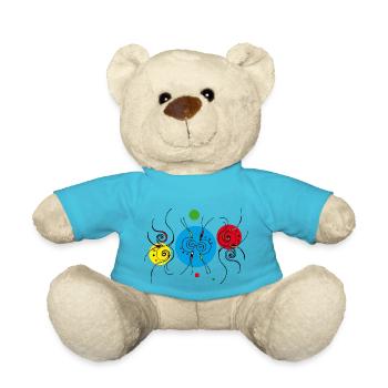 Astral dance - Teddy Bear - atoll blue - Front