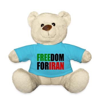 Freedom for iran - Teddy - Atollblau - Vorne