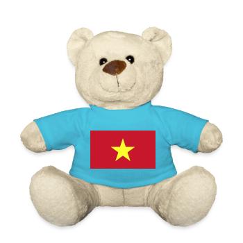 Drapeau national du Vietnam - Nounours - bleu outremer - Devant