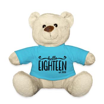 18. Geburtstag Frauen Hallo Achtzehn Est. 2005 - Teddy - Atollblau - Vorne