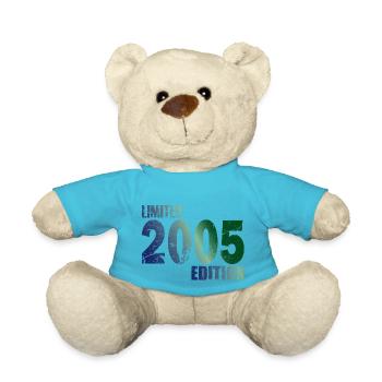 2005 geboren - 18. Geburtstag feiern - Erwachsen - Teddy - Atollblau - Vorne