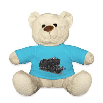 Dampf Lokomotive Br64 Reichsbahn DDR Tenderlok - Teddy - Atollblau - Vorne