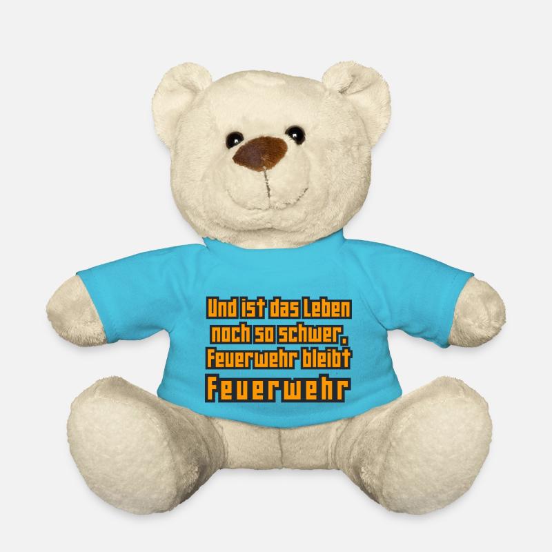 Feuerwehr bleibt Feuerwehr - Teddy - Atollblau